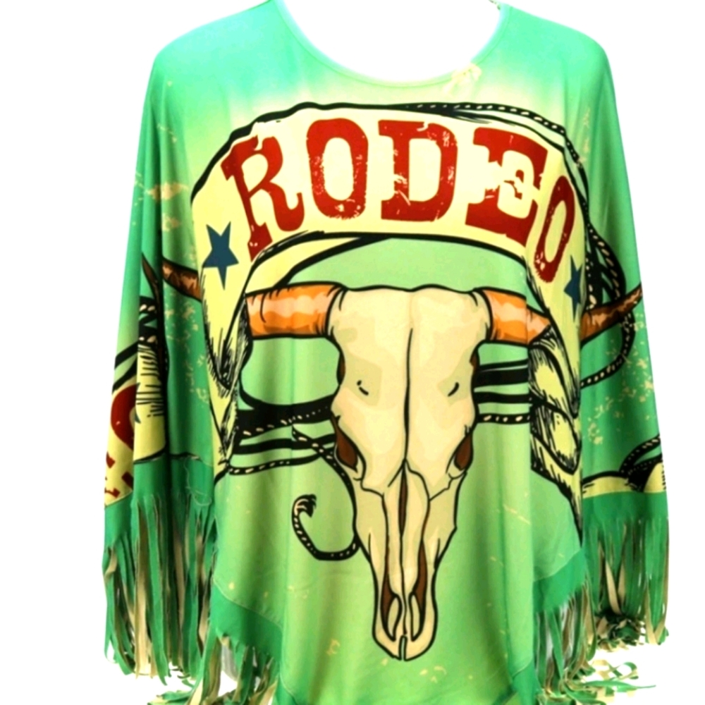 Montana West Rodeo Longhorn Poncho